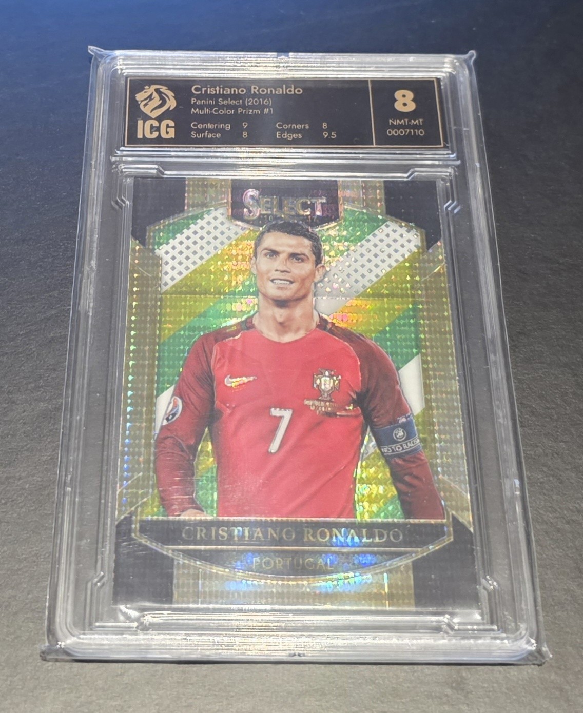 2016/17 Panini Select Terrace Soccer Multi-Colour Prizm  Cristiano Ronaldo 