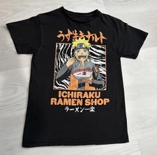 Naruto Shippuden 2002 Collection Ichiraku Ramen Shop M Graphic T-Shirt Black