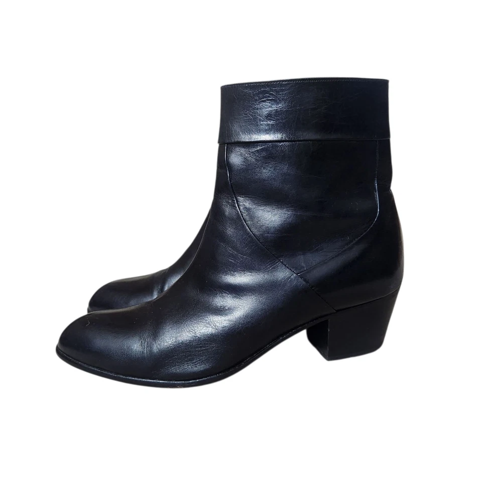 Мужские Pierre Cardin лодыжки короткое платье ботинки черный широкий размер 10 EEE винтажный - Изображение 3 из 4