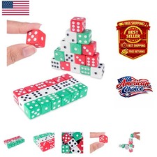 Standard Size 16mm Multicolor Dice Set - 18 Pieces for Board Games  Learning