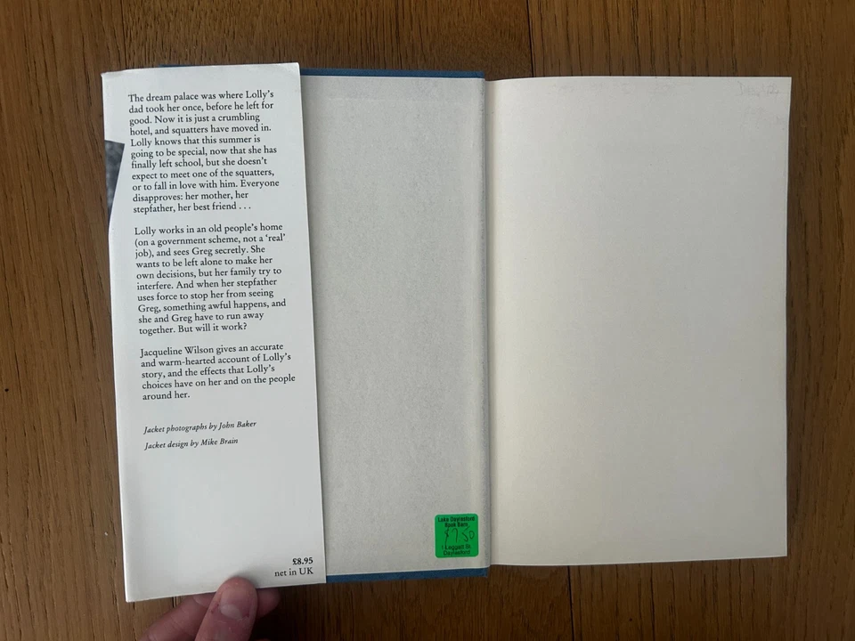 The Dream Palace by Jacqueline Wilson 1st Edition 1991 HBDJ Very Scarce - image 4 of 4