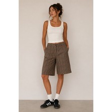 Vintage Plaid Bermuda Shorts Women's Size 5 Y2K Preppy Academia Golf