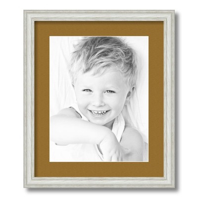 ArtToFrames Matted 15x18 White Picture Frame with 2'' Mat, 11x14 Opening 4098