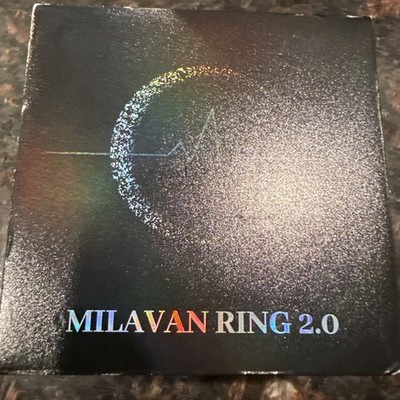 Milavan Ring 2.0 Smart Ring Fitness Tracker Size 7 Black New
