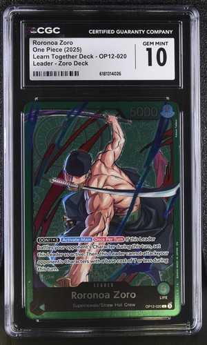 Roronoa Zoro (Zoro Deck) graded CGC 10 for sale on eBay