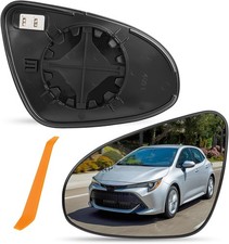 Driver Side Mirror Glass Compatible with Toyota Corolla 2014 2015 2016 2017 2018