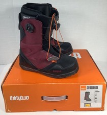 ThirtyTwo STW Double BOA Snowboard Boots Burgundy Mens Size 11.5 With Box Tested