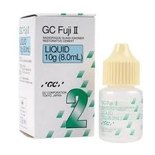 GC Fuji 000100  II Liquid Only, 8 ml Bottle. Fluoride-Releasing,  EXP 11/27