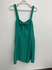 A New Day target green tie front sailor dress plus size 3X smocked back pockets