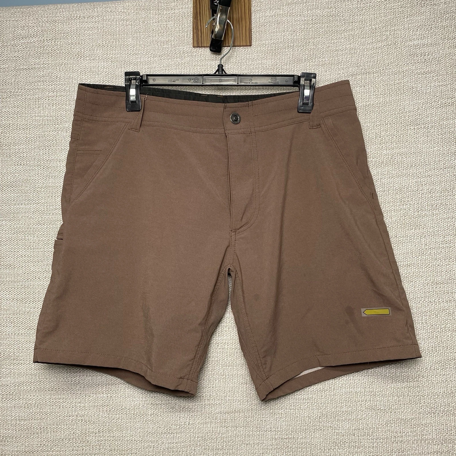 Kuhl Shift Amphibia Shorts 34 (35x8) Mens Hybrid Hiking Outdoor Light Brown 5129