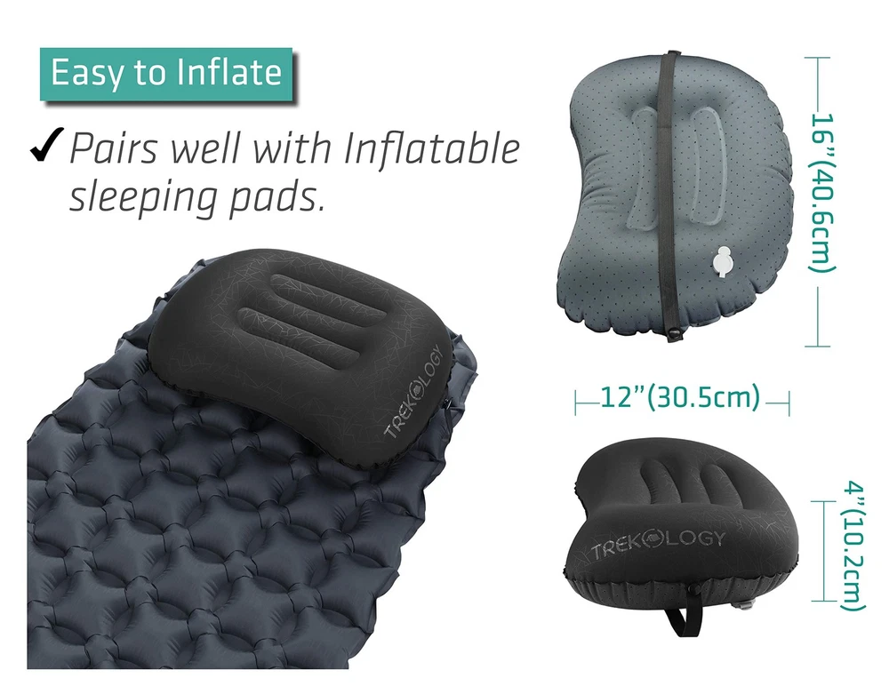 ALUFT 2.0 Compressible Camping Travel Pillow – Compact Ergonomic Comfort
