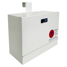 OPEN BOX Metal Specimen Drop Box, Over-the-Door Hanging, with Combination Lock