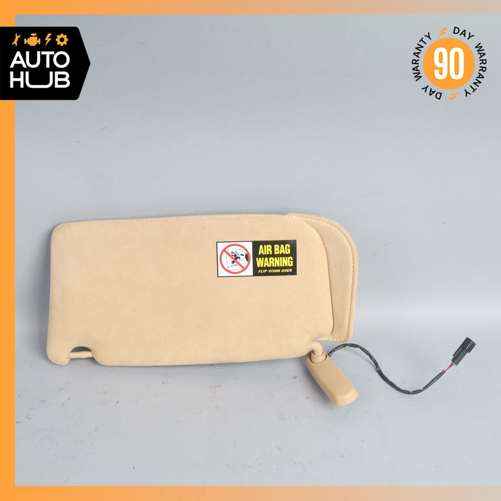 03-19 Maserati Quattroporte S Right Passenger Side Sun Visor Shade Suede OEM 79k