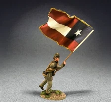 BRITAINS CIVIL WAR CONFEDERATE 31393 5TH TEXAS BRIGADE LONE STAR STANDARD BEARER
