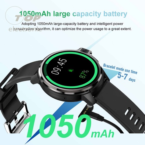 DM30 1.6 Inch Dual Camera 4G Men Smart Watch Android 9.1 WIFI GPS 4G+64GB - Bild 8 von 15