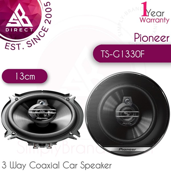 Pioneer TS-G1330F 13Cm 3-Wege Koaxial 250W 4Ohm Car-Audio Lautsprecher Schwarz-image
