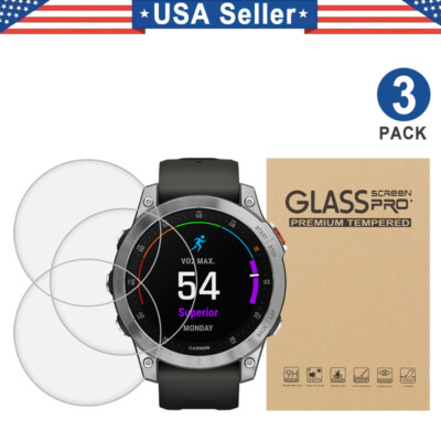 3PCS Tempered Glass Screen Protector For Garmin Epix Gen 2(47MM)