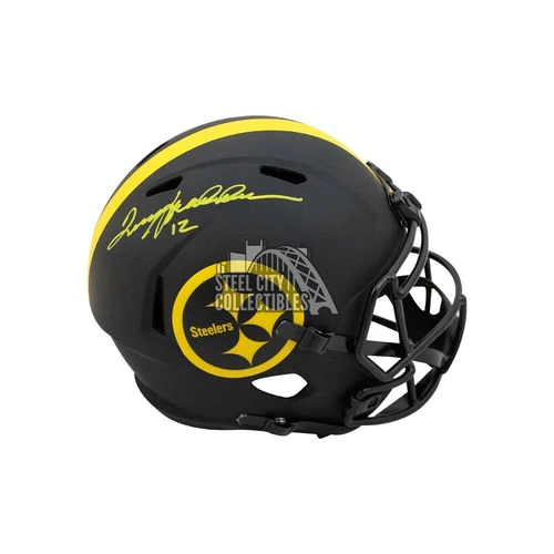 Terry Bradshaw Autographed Steelers Eclipse Full-Size Football Helmet - BAS COA