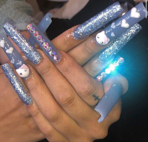 500pcs/Bag Extra Long Straight Square Tips C Curve Half Cover XXL Long Nails - Foto 10 di 15