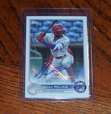 2022 Topps Pro Debut Johan Rojas Auto PD-65 AUTOGRAPH