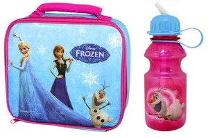 Frozen Lunch Bag Water Bottle Anna Elsa Olaf Official Image Is Loading Frozen Lunch Bag Amp Water Bottle Anna Elsa