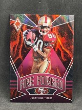 JERRY RICE 2020 Panini Phoenix Football Card #6 Fire Forged Pink Parallel /199