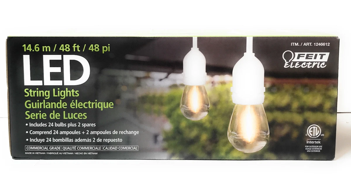 Feit outdoor sale string lights costco