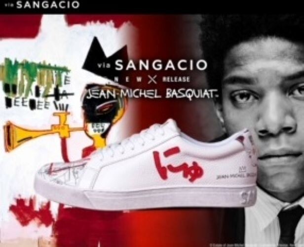Nyu x Basquiat Limited Collaboration SANGACIO in hand USsize 9.5 Nyu x Basquiat Limited Collaboration SANGACIO in hand USsize 9.5