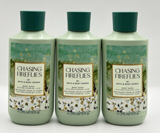 NEW Bath and Body Works Chasing Fireflies Body Wash 10 Oz Bottles Set Of 3