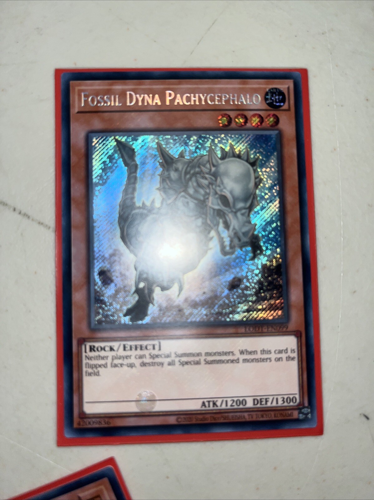 Fossil Dyna Pachycephalo LODT-EN099 YuGiOh Light of Destruction trading card — raw and PSA graded price guide