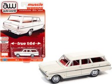 1963 Chevrolet Nova II 400 Wagon Ermine Bianco**RR** Auto World Premium 1:64