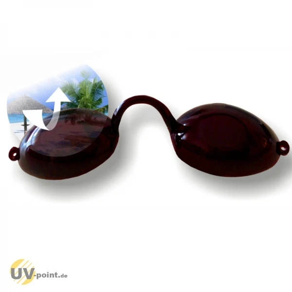 Solarium Gafas Protección Ocular Gafas UV para Banco de Sol Fullvision en Estuche