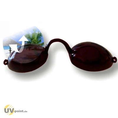 UV-POINT.DE SOLARIUM UV SCHUTZBRILLE bzw. SOLARIUM BRILLE f. SONNENBANK Fullvision im Etui