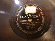Sousa's Band "Washington Post March/El Capitan March RCA VICTOR 20191 78rpm