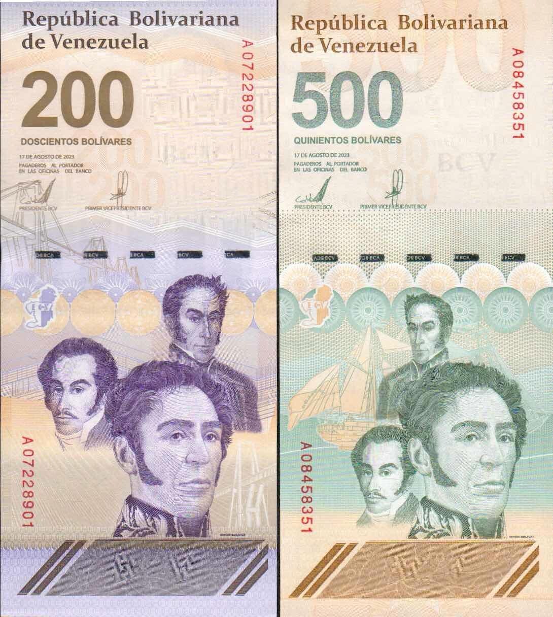 VENEZUELA 500 DIGITALES 2023 UNC X10 NEW 500 Million Bol&iacute;vares