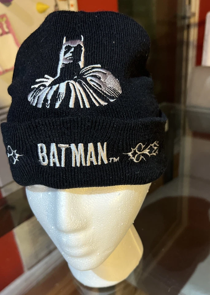 Gorra de esquí tejida bordada vintage Batman Dark Knight DC Comics niños Foto 2 de 4