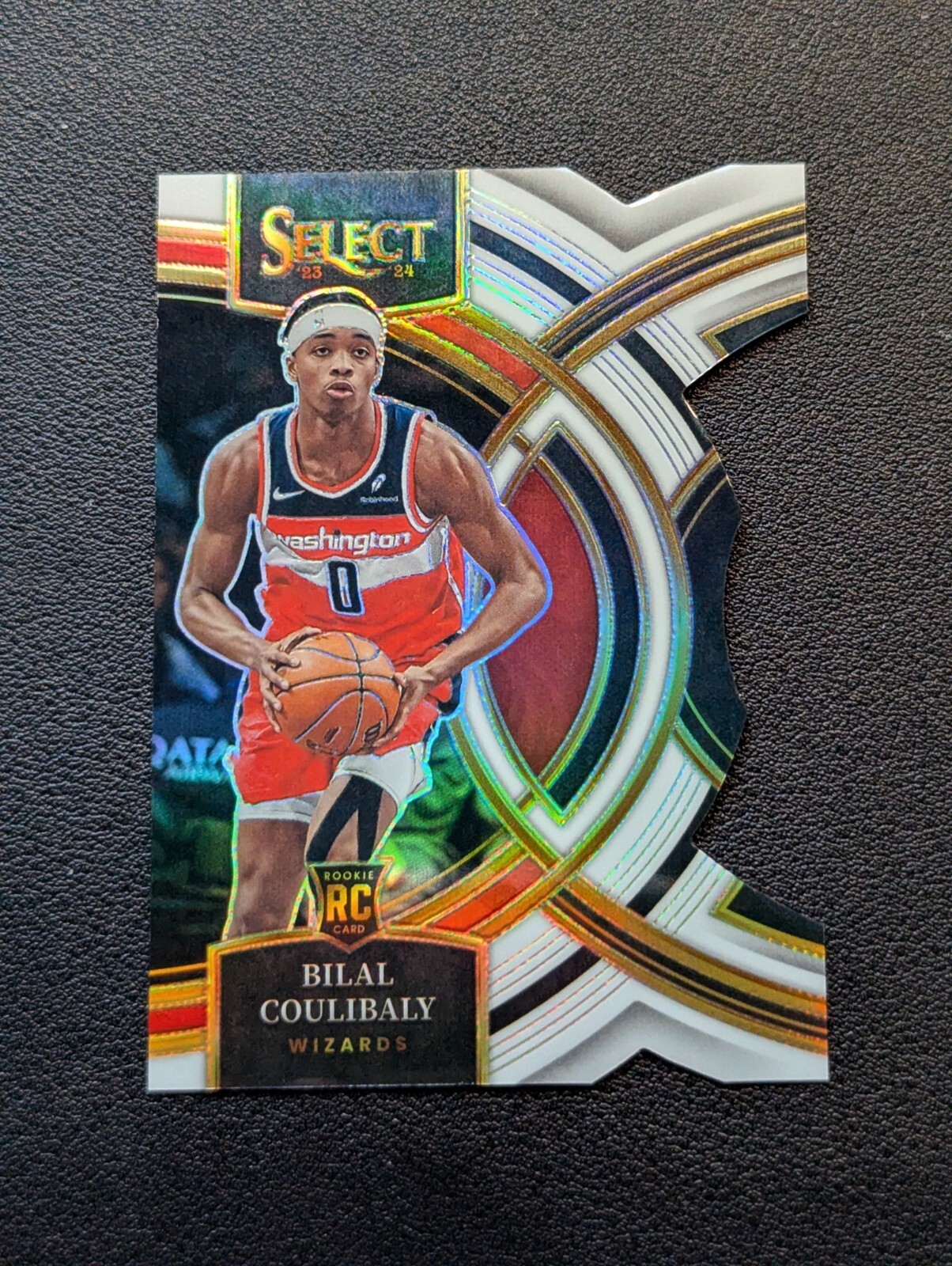 2023-24 Panini Select Bilal Coulibaly Die Cut White Prizm /149 #131 Wizards