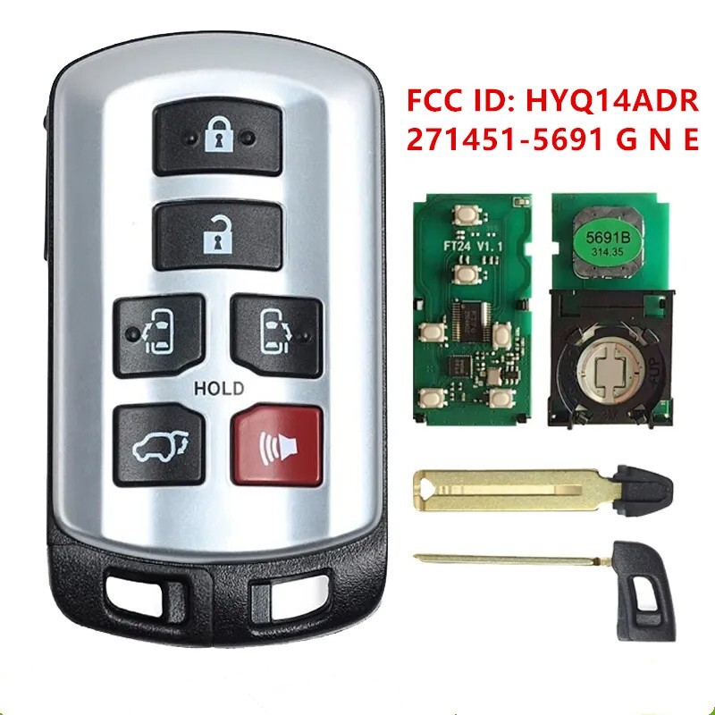 Replacement for 2011-2020 Toyota Sienna Keyless Remote Smart Key FOB ...