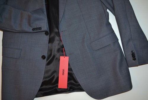 NWT HUGO (Hugo Boss Red Label) In Birdseye Italian Wool Luxurious Business Suit - Picture 4 of 12