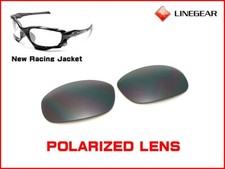 Lente polarizada LINEGEAR para Oakley nueva chaqueta de carreras - negro flash [RC-FB-POLA]