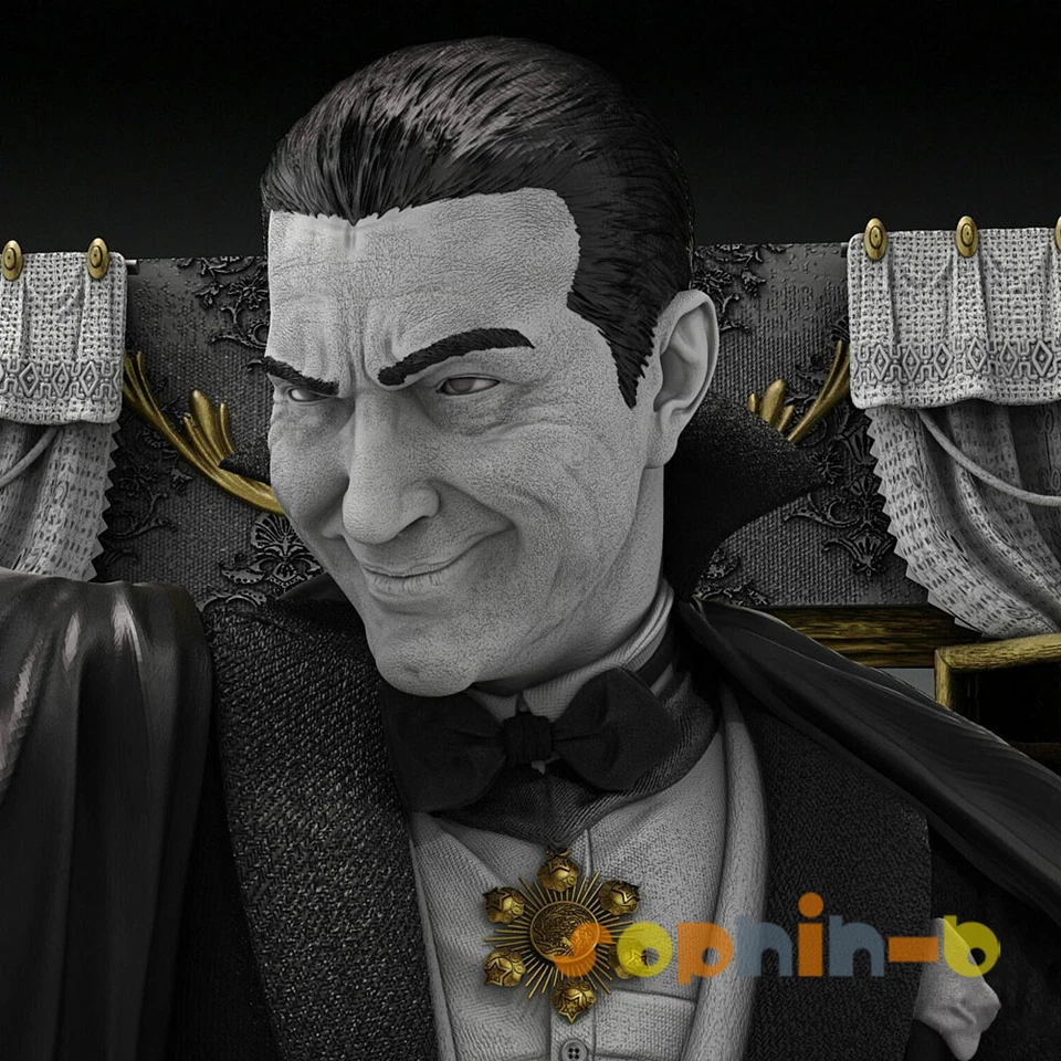 Dracula Vampire 36cm Resin 1:6 Model Kit Unpainted 3d Print GK Statue Figure - Image 4 of 4