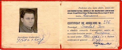 Rumänien, 1963, Vintage ""Marxismus - Leninismus"" Abschlussdiplom - PCR, Bucuresti - Bild 2 von 3