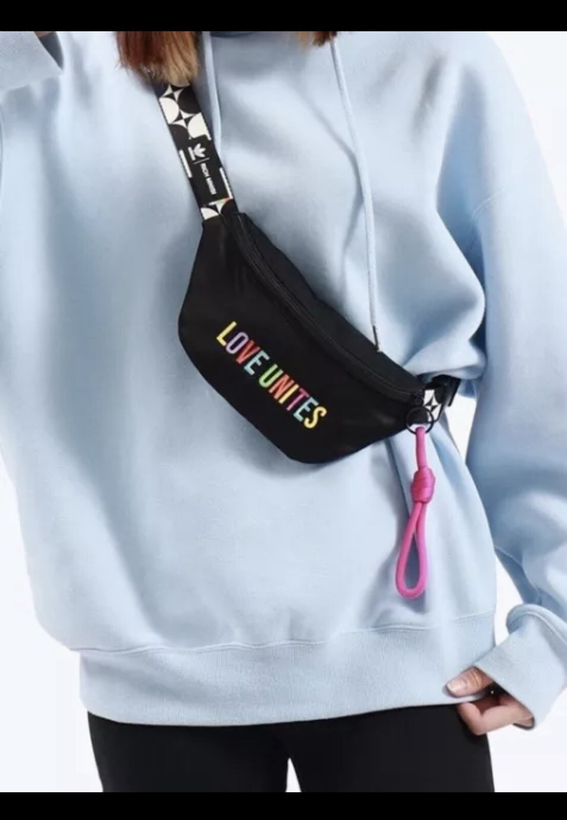 Adidas X Rich Mnisi NWT Waist Bag Hip Pack Black