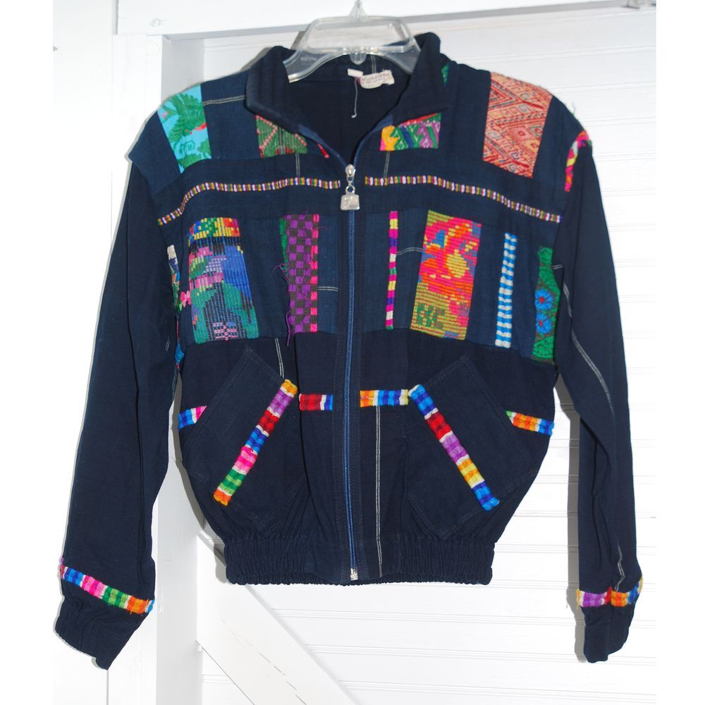 Vintage patchwork Jacket Womens  Medium embroider… - image 1