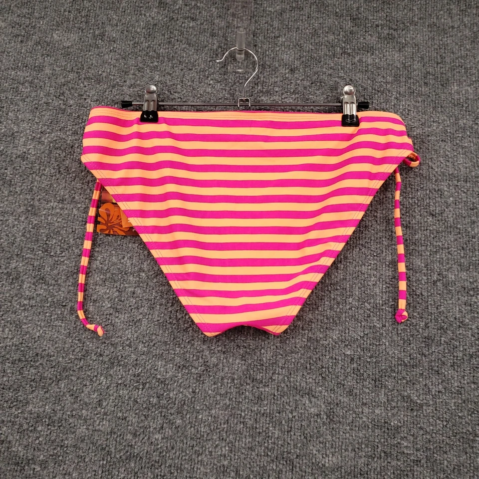 NUEVO Bikini Joe Boxer Corbata Lateral Para Mujer XL Rosa Naranja Lunares Rayas Playa Foto 2 de 4
