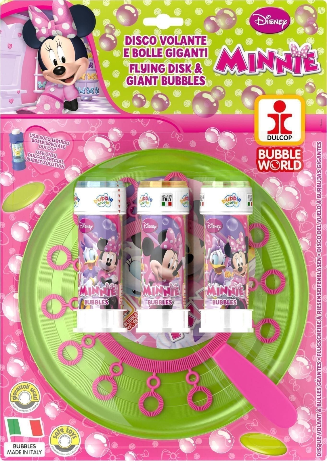 Gadget - Dulcop Bolle Di Sapone - Minnie - Disco Volante Bolle Giganti - Piatto