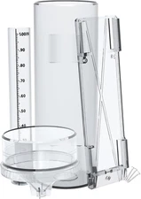 Precise Rain Gauge with Mounting Bracket, Outdoor Rain Gauge Accurate to 1/100Th