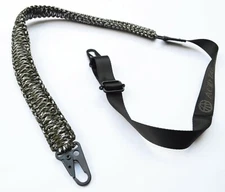 550 Paracord Tactical Gun Sling 50" 2 Point Rifle Shotgun airsoft (Green/White)