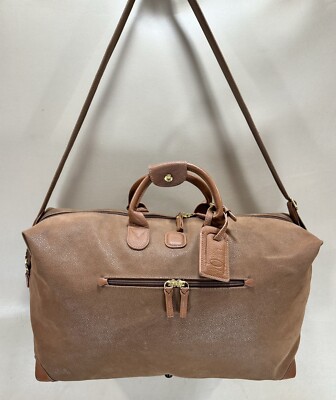 Bric's Cargo My Life 22'' Weekend Duffle Bag Camel Carry On Luggage BEU00202. 216