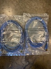 LOT OF 2 CATEGORY 6 PATCH CORD UTP , STRANDED 568B, 5FT BLUE